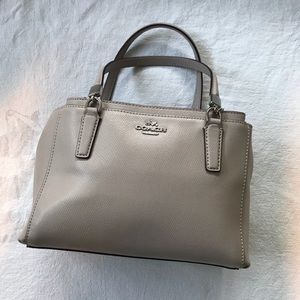 Coach Satchel & Carryall-light gray/coated canvas